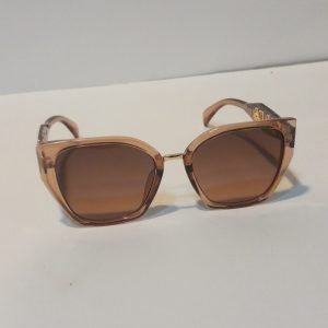 ASS-004 – Female Butterfly Sunglasses – Rose Gold Frame / Brown Lens