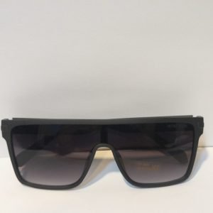 ASS-002 – Unisex Retro Squared Sunglasses – Black Frame / Black Lens