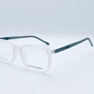 AS-005 – Unisex Rectangular Eyeglasses – White And Black Frame