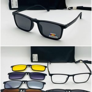 AS-051 – Unisex Rectangle Eyeglasses – With Multi-colour Sun Shades Bold Frames - MF12145