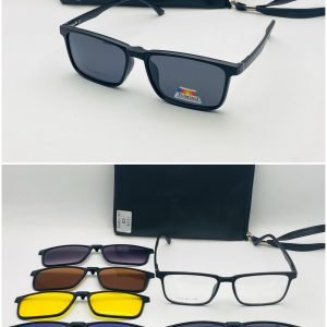 AS-056 – Unisex rectangular Eyeglasses – With Multi-colour Sun Shades Frames - MF12175