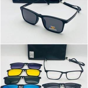 AS-057 – Unisex rectangular Eyeglasses – With Multi-colour Sun Shades Frames - MF12147