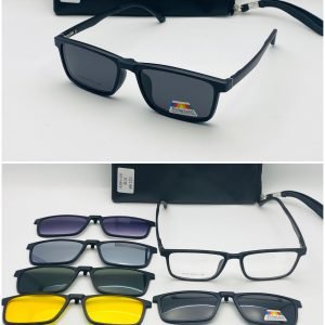 AS-058 – Unisex rectangular Eyeglasses – With Multi-colour Sun Shades Frames - MF12148