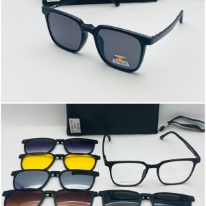 AS-059 – Unisex Retro Square Eyeglasses – With Multi-colour Sun Shades Frames - MF12190