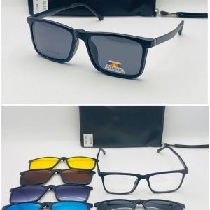 AS-060 – Unisex rectangle Eyeglasses – With Multi-colour Sun Shades Frames - MF12126