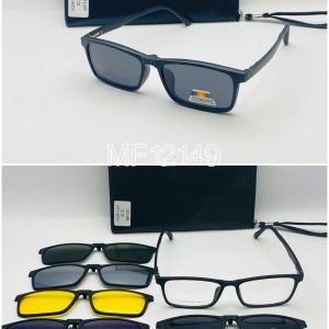 AS-061 – Unisex Rectangle Eyeglasses – With Multi-colour Sun Shades Frames - MF12149