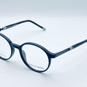 AS-033 – Unisex Round Eyeglasses – Blue Frame With Grey Accents