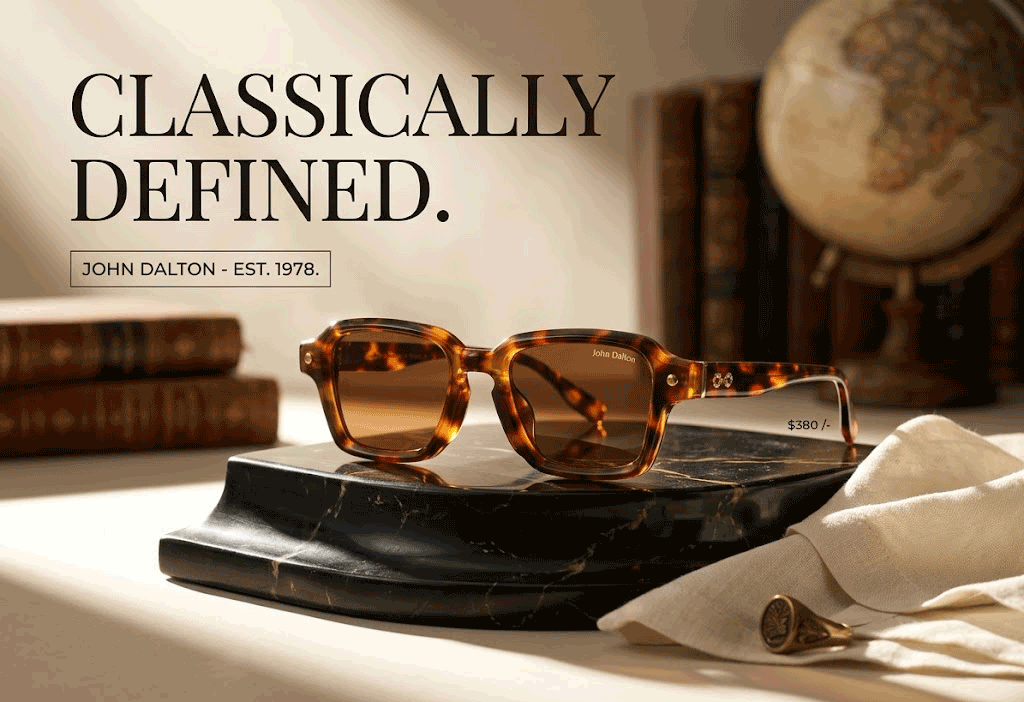 John Dalton Tortoise Shell Sunglasses
