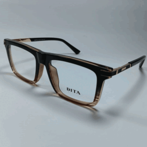 DITA Black & Brown Rectangular Optical Eyeglasses – Premium Designer Frame