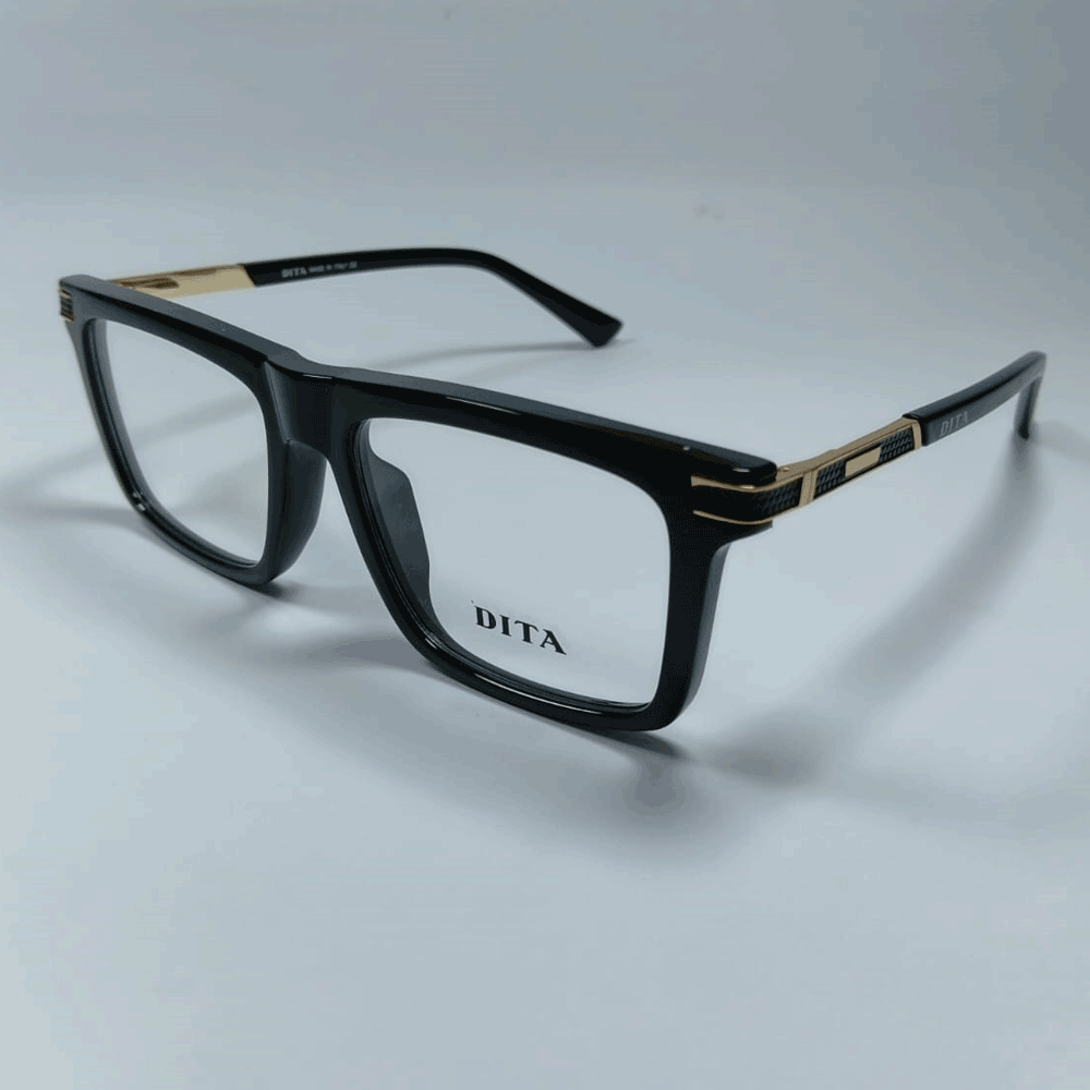 DITA Black Rectangular Optical Eyeglasses – Premium Designer Frame