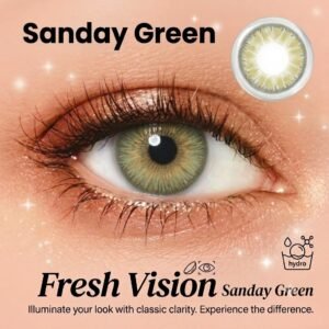 Fresh Vision High Quality Color Lens Pure Sanday Green