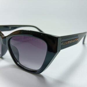 Louis Vuitton Inspired Black Square Sunglasses for Women