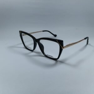 Chanel Black & Gold Cat-Eye Optical Frame