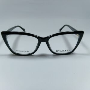 Bvlgari Black & Gold Ring-Accent Cat-Eye Optical Frame